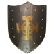 ESCUDO MEDIEVAL CRUZ CELTA LATÓN